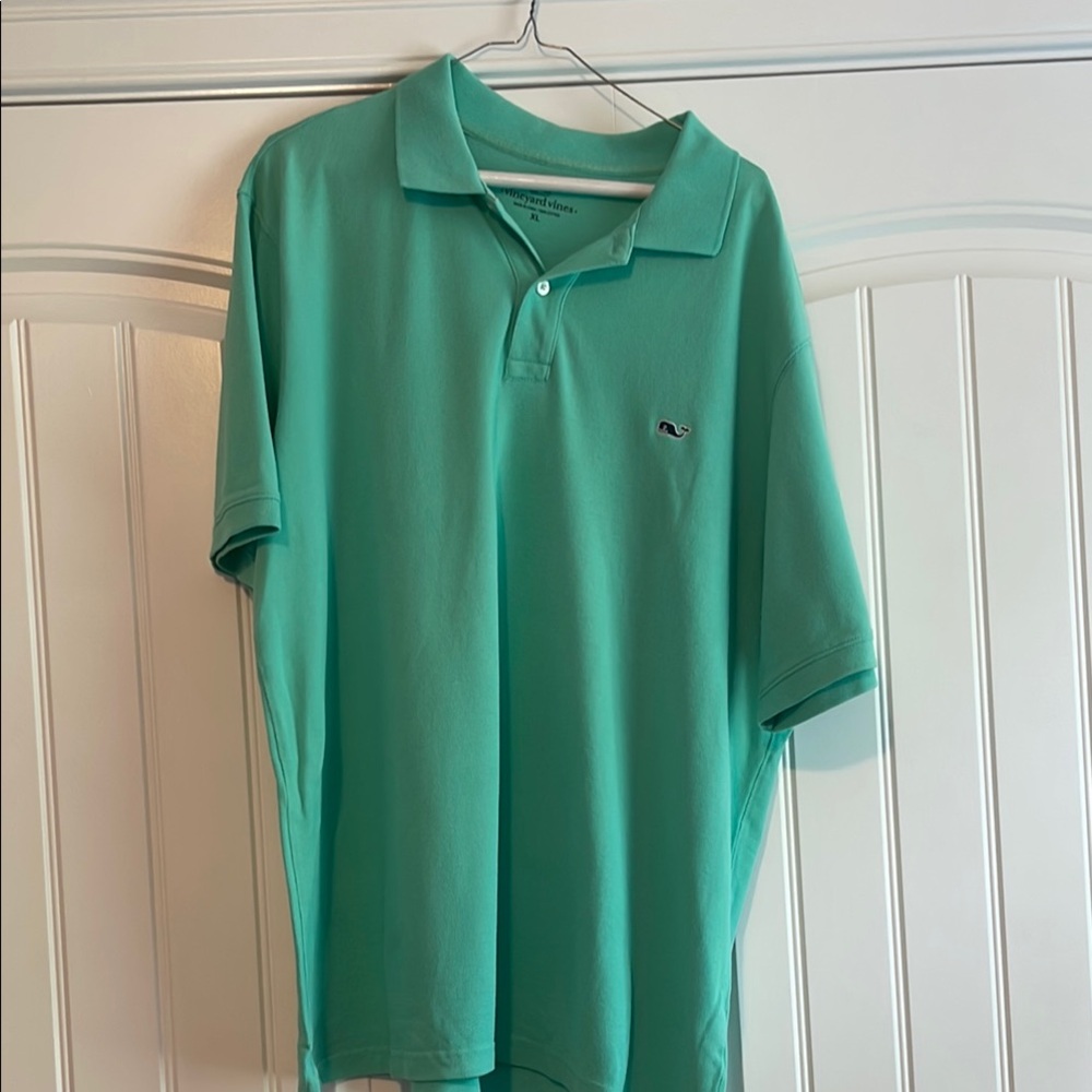 Vineyard Vines Men's Green Polo Shirt